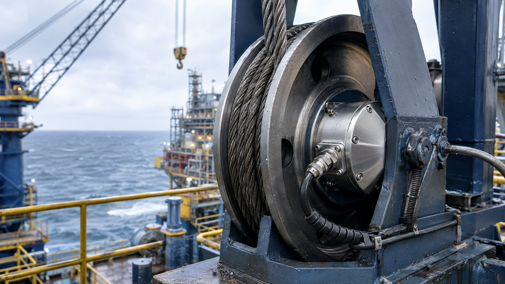Precision Load Pin on Offshore Crane